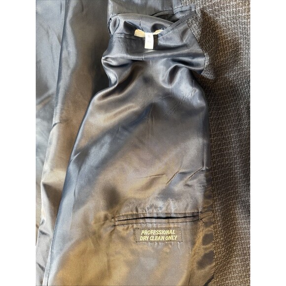 Palo Savino Rome Milan Men’s Blue Textured Wool Blend Blazer Jacket 48R 2 Button - Picture 12 of 15